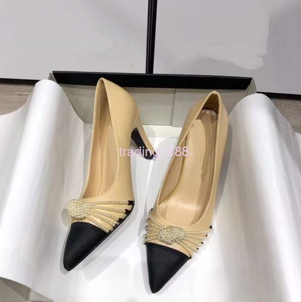 dress shoes high version c home style versatile temperament pointed high heels pearl color matching thin heel women's shoes, Black
dress shoes high version c home style versatile temperament pointed high heels pearl color matching thin heel women's shoes, Black