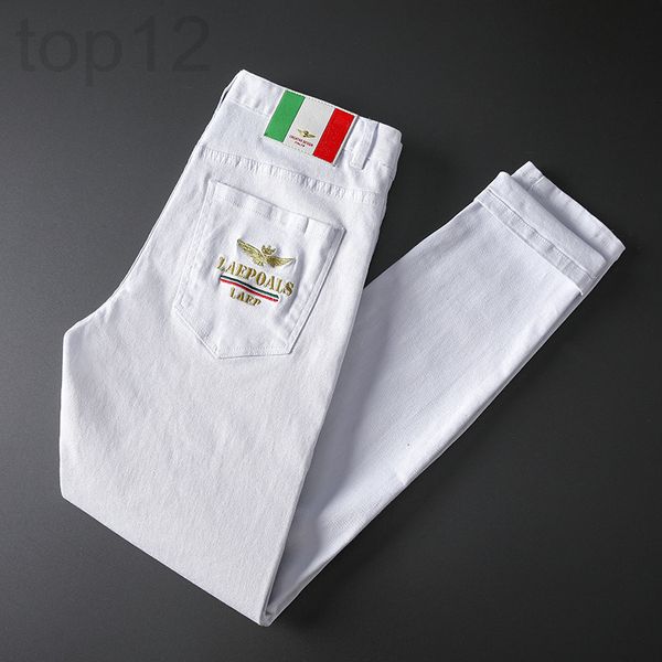 men's jeans designer cow white jeans men's slim little feet 2022 summer thin casual long pants men jlsq, Blue
men's jeans designer cow white jeans men's slim little feet 2022 summer thin casual long pants men jlsq, Blue