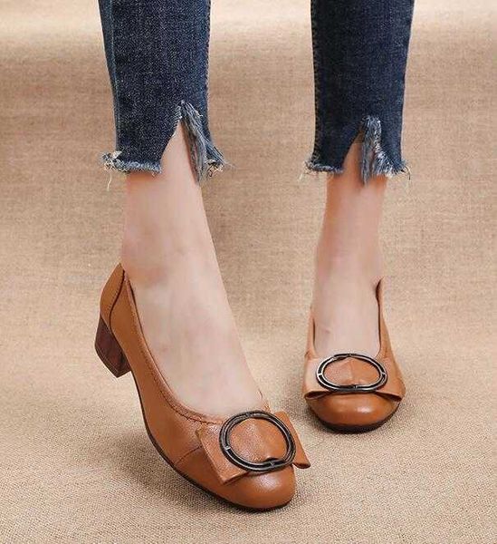 paris classic luxury brand shoes thick heel ladies pumps genuine leather round head handmade women comfortable work wild designer elling, Black
paris classic luxury brand shoes thick heel ladies pumps genuine leather round head handmade women comfortable work wild designer elling, Black