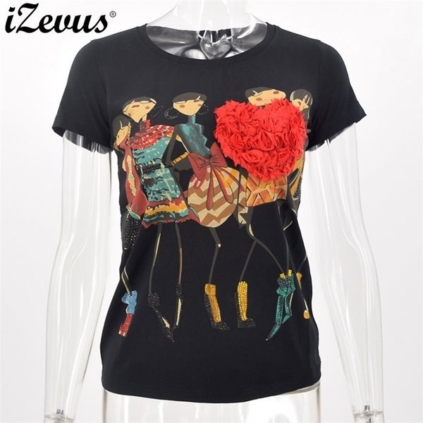 izevus women's clothing casual short sleeves t shirts cotton summer tshirt print chemise appliques flowers t shirts women t200110, White
izevus women's clothing casual short sleeves t shirts cotton summer tshirt print chemise appliques flowers t shirts women t200110, White