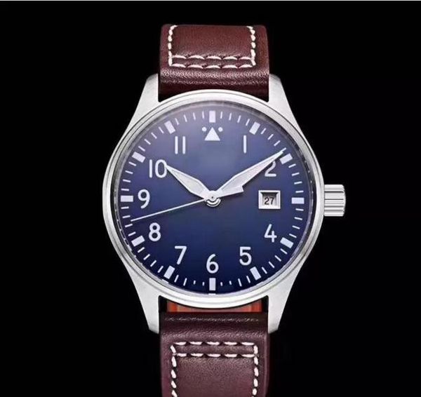 u1 automatic mechanical men's watch pilot mark xviii iw327004 40mm blue dial brown leather strap mens watches, Slivery;brown
u1 automatic mechanical men's watch pilot mark xviii iw327004 40mm blue dial brown leather strap mens watches, Slivery;brown