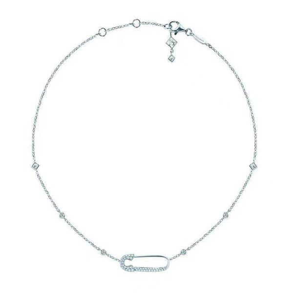 sljely 925 sterling silver women's and girls' necklace, ko design, safety pin, micro zircon, luxury brand, exquisite jewelry
sljely 925 sterling silver women's and girls' necklace, ko design, safety pin, micro zircon, luxury brand, exquisite jewelry