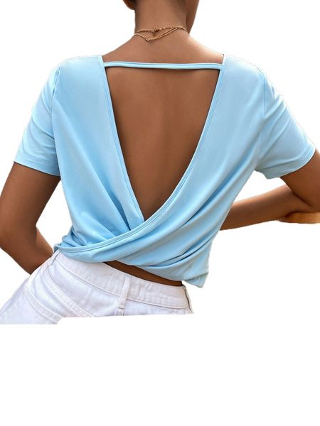 solid backless l84t#, White
solid backless l84t#, White
