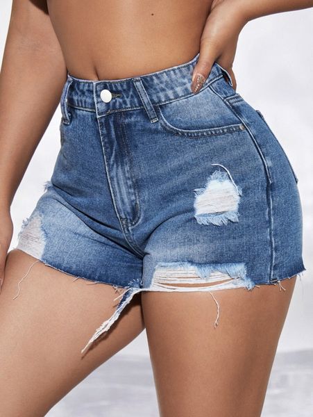 sxy ripped raw hem denim shorts 42nm#, White;black
sxy ripped raw hem denim shorts 42nm#, White;black