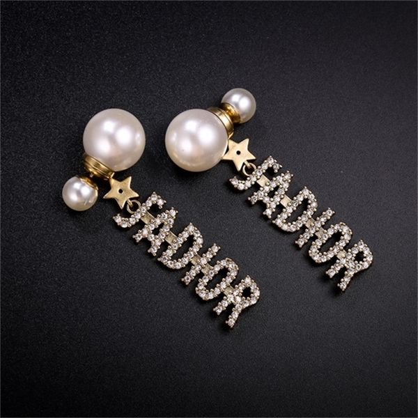 2022 20% off designer jewelry d di new pearl earrings, fashion version letter full diamond add pearl female earrings, Golden
2022 20% off designer jewelry d di new pearl earrings, fashion version letter full diamond add pearl female earrings, Golden