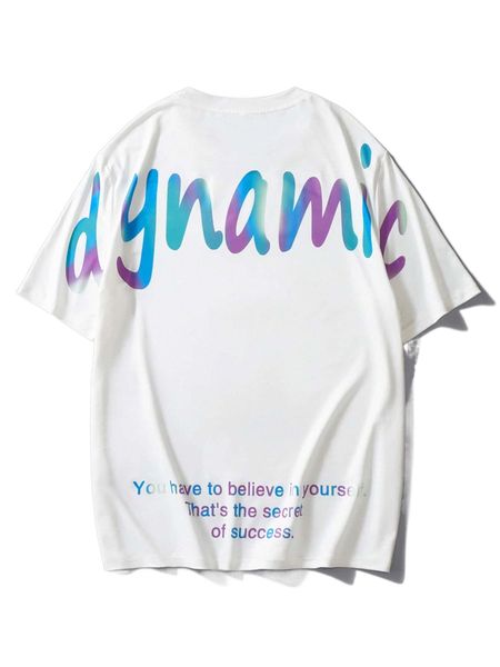 men slogan graphic tee n4k0#, White;black
men slogan graphic tee n4k0#, White;black