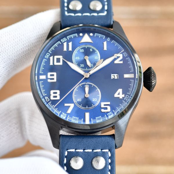 men's watch ocean series 45mm pilot series automatic mechanical 316 stainless steel case rubber strap designer movement watches watchs, Slivery;brown
men's watch ocean series 45mm pilot series automatic mechanical 316 stainless steel case rubber strap designer movement watches watchs, Slivery;brown