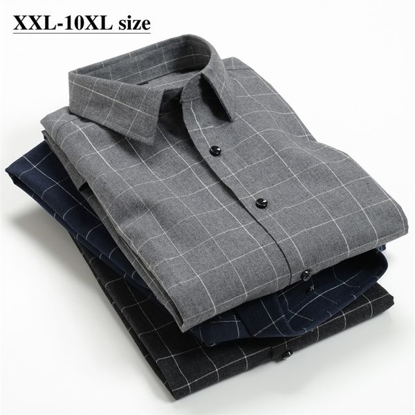 plus size 5xl 6xl 7xl 8xl 9xl 10xl men's casual plaid long sleeve shirt autumn business fashion loose male brand 220322, White;black
plus size 5xl 6xl 7xl 8xl 9xl 10xl men's casual plaid long sleeve shirt autumn business fashion loose male brand 220322, White;black