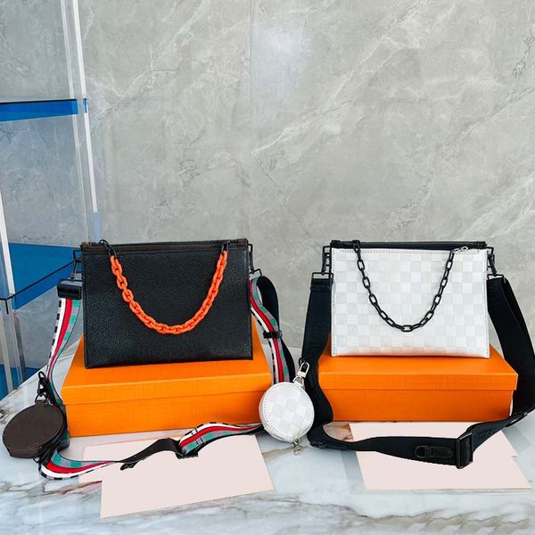 chain plaid crossbody bags handbag shoulder messenger bag two-tone organ multi pochette mini coin purse embossed letters metal zipper adjust
chain plaid crossbody bags handbag shoulder messenger bag two-tone organ multi pochette mini coin purse embossed letters metal zipper adjust