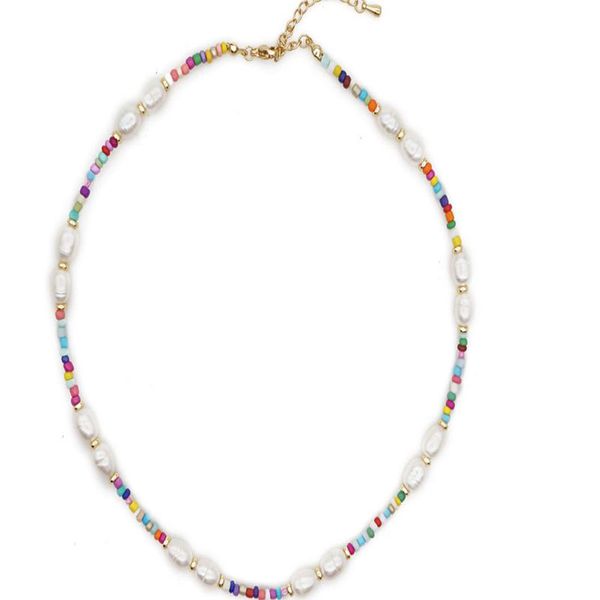 niche design fashion beaded necklaces european and american retro baroque natural pearl ethnic style color rice bead collarbone necklace, Silver
niche design fashion beaded necklaces european and american retro baroque natural pearl ethnic style color rice bead collarbone necklace, Silver