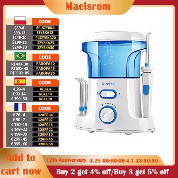 7 nozzle nicefeel electric oral irrigator dental toothbrushing irrigator water pulse tooth irrigator water jet brushing teeth perfections
7 nozzle nicefeel electric oral irrigator dental toothbrushing irrigator water pulse tooth irrigator water jet brushing teeth perfections