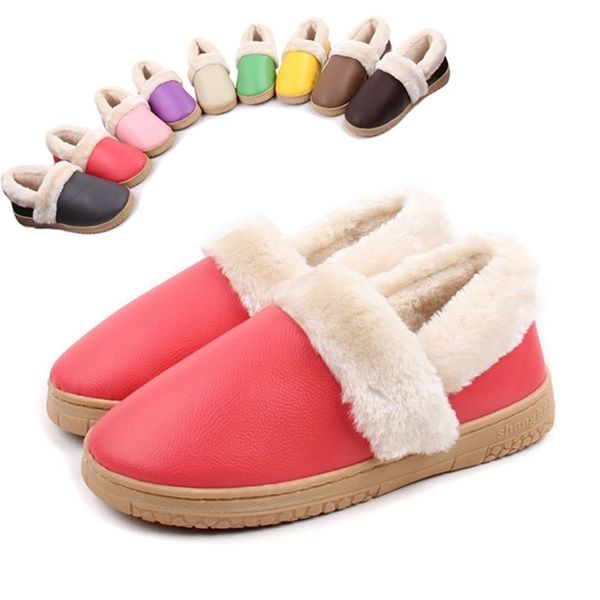 new one word wool mouth pu leather cotton slippers indoor slippers household warm antiskid slippers 201023, Black
new one word wool mouth pu leather cotton slippers indoor slippers household warm antiskid slippers 201023, Black