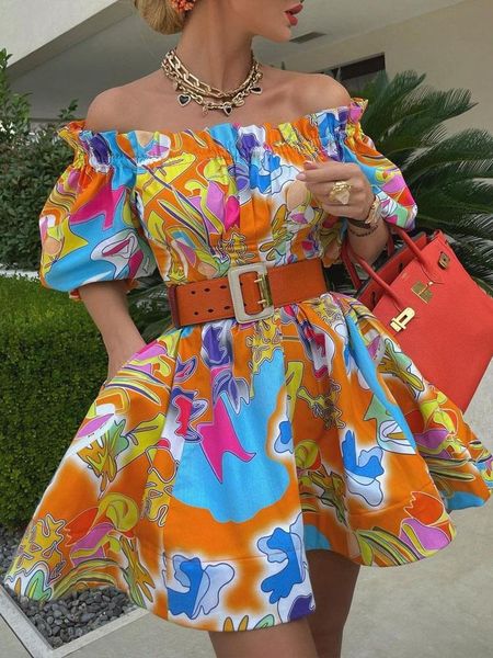 casual dresses elegant backless long sleeve women dress vintage print party summer off shoulder ruffle loose belt high waist, Black;gray
casual dresses elegant backless long sleeve women dress vintage print party summer off shoulder ruffle loose belt high waist, Black;gray