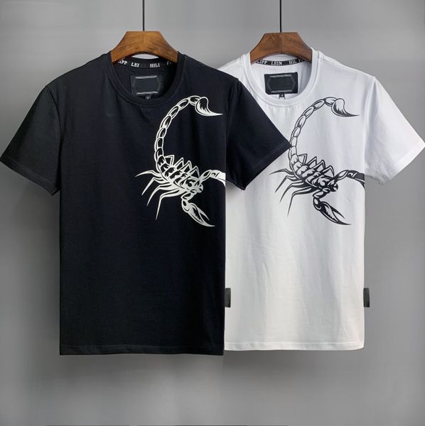 men's t-shirt designer summer fashion chest scorpion printed letter shirt luxury street short sleeved clothes, White;black
men's t-shirt designer summer fashion chest scorpion printed letter shirt luxury street short sleeved clothes, White;black