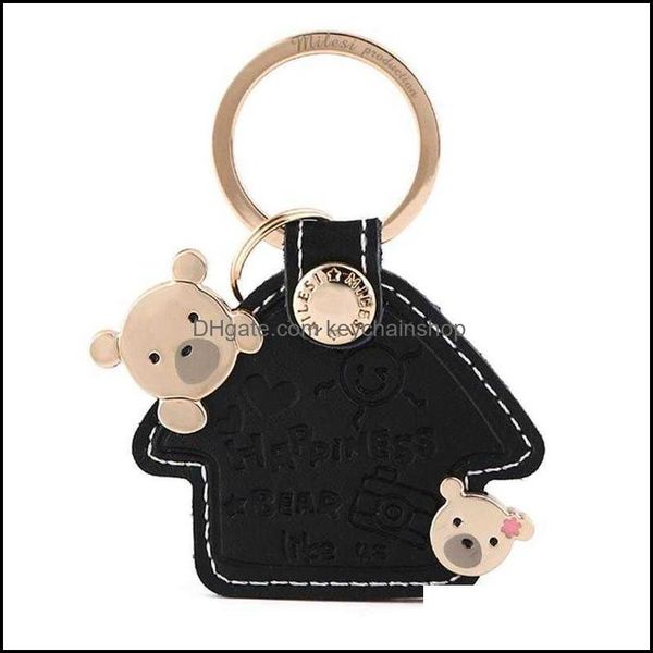 key rings jewelry milesi leather chain ring women pendant lovely bear house shape trinket fashion car keychain charm gift for girl k0056 dro, Slivery;golden
key rings jewelry milesi leather chain ring women pendant lovely bear house shape trinket fashion car keychain charm gift for girl k0056 dro, Slivery;golden