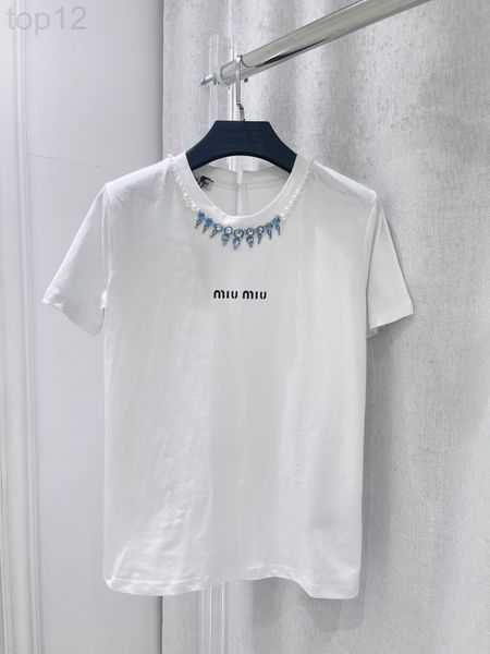 women's t-shirt designer chaopai 22 early spring new collar inlaid with rhinestone, sweet, simple and generous, showing temperament, sl, White
women's t-shirt designer chaopai 22 early spring new collar inlaid with rhinestone, sweet, simple and generous, showing temperament, sl, White