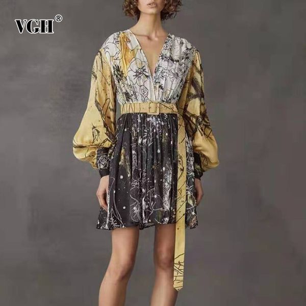 vintage print spring dress for women v neck lantern long sleeve high waist mini hit color sashes dresses female fashion 210507, Black;gray
vintage print spring dress for women v neck lantern long sleeve high waist mini hit color sashes dresses female fashion 210507, Black;gray