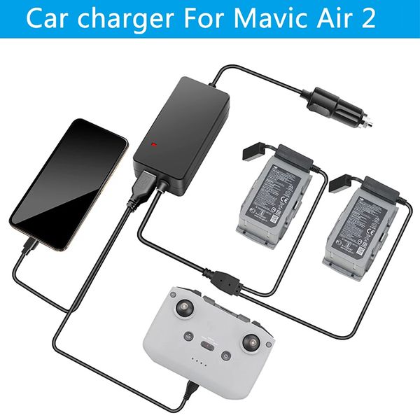 fast charging drone dual battery car charger for dji mavic air 2 2s air2 air2s with usb charging port
fast charging drone dual battery car charger for dji mavic air 2 2s air2 air2s with usb charging port