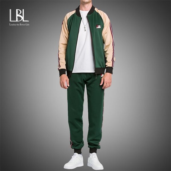 lbl men s clothing sets 2020 autumn fashion tracksuits for men vertical collar trendy cardigan jackets trousers patchwork suit lj201126, Gray
lbl men s clothing sets 2020 autumn fashion tracksuits for men vertical collar trendy cardigan jackets trousers patchwork suit lj201126, Gray