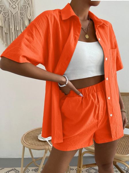 women's sets two piece pants outfit solid color pocket patch drop shoulder shirt and shorts lady short sleeve, White
women's sets two piece pants outfit solid color pocket patch drop shoulder shirt and shorts lady short sleeve, White