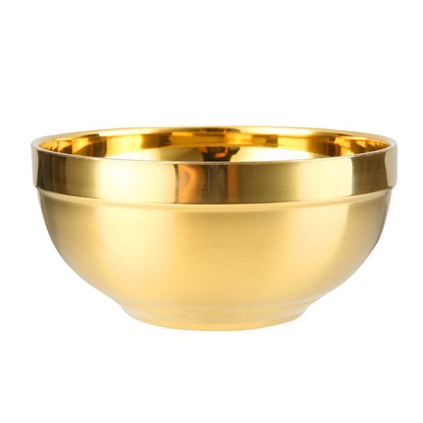 304 stainless steel double-layer rice bowl heat insulation anti-scalding gold bowl tableware
304 stainless steel double-layer rice bowl heat insulation anti-scalding gold bowl tableware