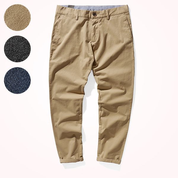spring and autumn woven casual pants men's fashion slim classic elastic washed old twill khaki business straight pants, Blue
spring and autumn woven casual pants men's fashion slim classic elastic washed old twill khaki business straight pants, Blue