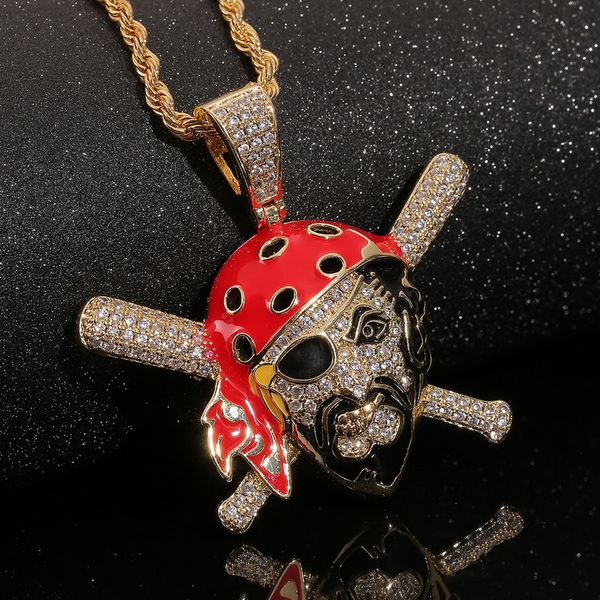 new designed pirate captain pendant luxurious necklace micro inlays diamonds men women hip hop punk long necklaces designer jewelry sweater, Silver
new designed pirate captain pendant luxurious necklace micro inlays diamonds men women hip hop punk long necklaces designer jewelry sweater, Silver