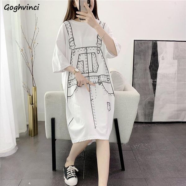 dress women summer half-sleeve printed mid-calf preppy style harajuku loose h-line fake-two pieces korean-style simple casual, Black;gray
dress women summer half-sleeve printed mid-calf preppy style harajuku loose h-line fake-two pieces korean-style simple casual, Black;gray