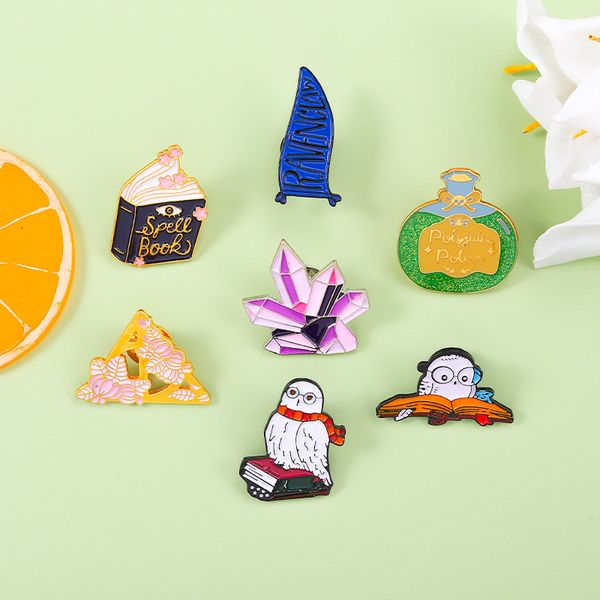 animal series owl magic book brooch cartoon alloy geometric lapel pins clothes corsage badge backpack sweater clothing accessories, Gray
animal series owl magic book brooch cartoon alloy geometric lapel pins clothes corsage badge backpack sweater clothing accessories, Gray