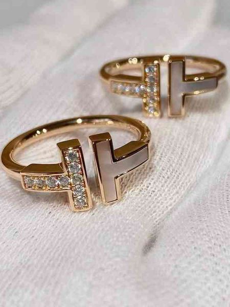 jxq2 new double t-shaped ring 18k gu ailing same high-grade minority rose gold white fritillaria with diamond v ring, Golden;silver
jxq2 new double t-shaped ring 18k gu ailing same high-grade minority rose gold white fritillaria with diamond v ring, Golden;silver