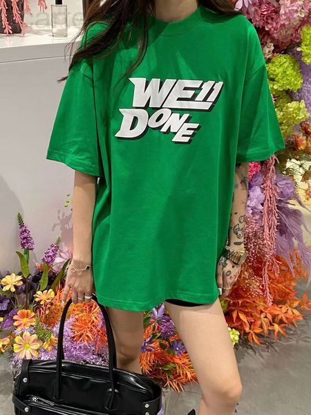 women's t-shirt designer we11done round neck short sleeve printed t-shirt women's 2022 spring new loose bottomed shirt korean fash, White
women's t-shirt designer we11done round neck short sleeve printed t-shirt women's 2022 spring new loose bottomed shirt korean fash, White
