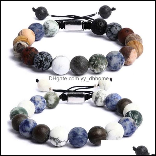 beaded strands bracelets jewelry bracelet fashion 10 mm natural mix stone rame yoga chakra planet stainless steel logo beads drop delivery, Black
beaded strands bracelets jewelry bracelet fashion 10 mm natural mix stone rame yoga chakra planet stainless steel logo beads drop delivery, Black