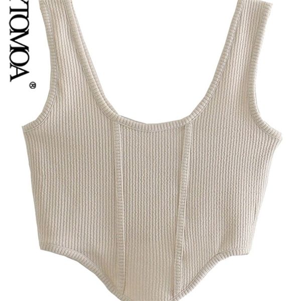 kpytomoa women fashion fitted slim asymmetry ribbed knit tank vintage backless wide straps female camis mujer 220325, White 
kpytomoa women fashion fitted slim asymmetry ribbed knit tank vintage backless wide straps female camis mujer 220325, White