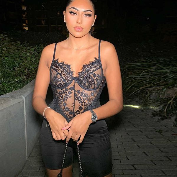 lace mesh women's jumpsuits fashion black sleeveless halter rompers 2022 summer new, Black;white
lace mesh women's jumpsuits fashion black sleeveless halter rompers 2022 summer new, Black;white