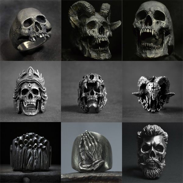 wedding rings gothic punk satanic devil skull ring vintage steampunk mens stainless steel ri 220826, Slivery;golden
wedding rings gothic punk satanic devil skull ring vintage steampunk mens stainless steel ri 220826, Slivery;golden