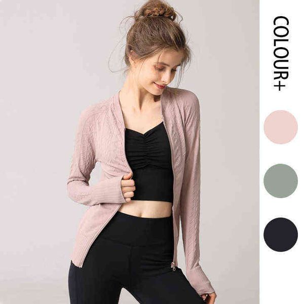 autumn female sports running fitness yoga jacket zipper sweater fingered v-neck slim long sleeved shirt, Gray
autumn female sports running fitness yoga jacket zipper sweater fingered v-neck slim long sleeved shirt, Gray