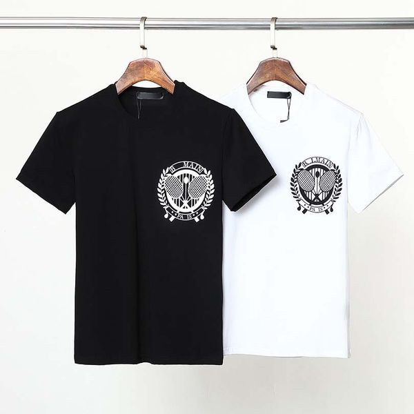 new mens letter embroidery t-shirt black and white casual summer mens womens round neck short sleeves size m-3xl v159, White;black
new mens letter embroidery t-shirt black and white casual summer mens womens round neck short sleeves size m-3xl v159, White;black