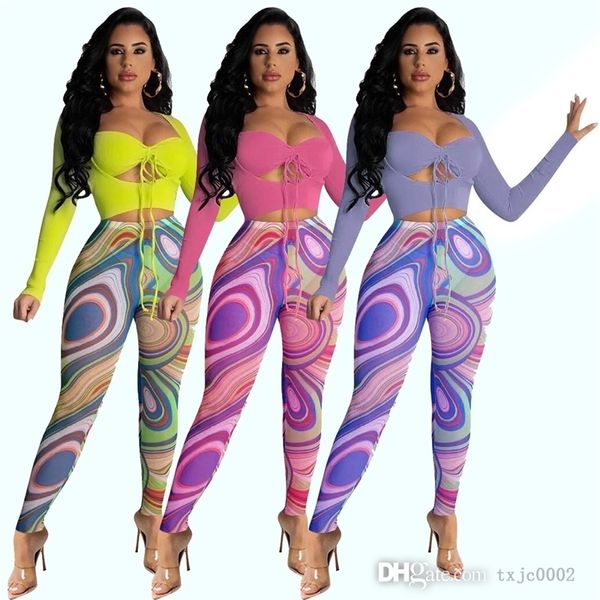 fall women two piece pants outfits hollow out bandage mesh printed leggings matching set, White
fall women two piece pants outfits hollow out bandage mesh printed leggings matching set, White
