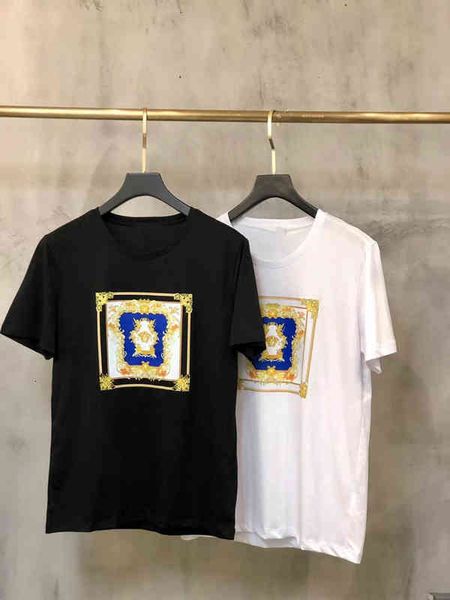 men's t-shirts summer fashion brand men's high-end printed mercerized cotton round neck short sleeve t-shirt thin casual top, White;black
men's t-shirts summer fashion brand men's high-end printed mercerized cotton round neck short sleeve t-shirt thin casual top, White;black
