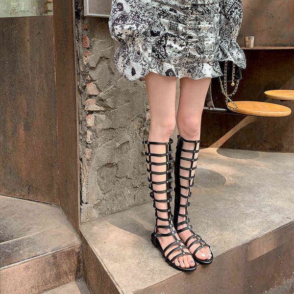 designer women's shoes boots flat bottom side zipper high hollow out sandals 2022 physical store summer net red long tube trend casual, Black
designer women's shoes boots flat bottom side zipper high hollow out sandals 2022 physical store summer net red long tube trend casual, Black