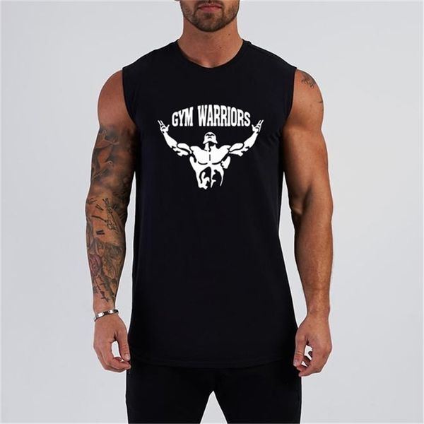 gym tank men bodybuilding stringer singlets cotton fitness clothing muscle sleeveless shirt workout vest casual sportswear 220621, White;black
gym tank men bodybuilding stringer singlets cotton fitness clothing muscle sleeveless shirt workout vest casual sportswear 220621, White;black