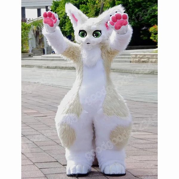 halloween fursuit long-haired husky dog mascot costumes christmas party dress cartoon character carnival advertising birthday party costume, Red;yellow
halloween fursuit long-haired husky dog mascot costumes christmas party dress cartoon character carnival advertising birthday party costume, Red;yellow