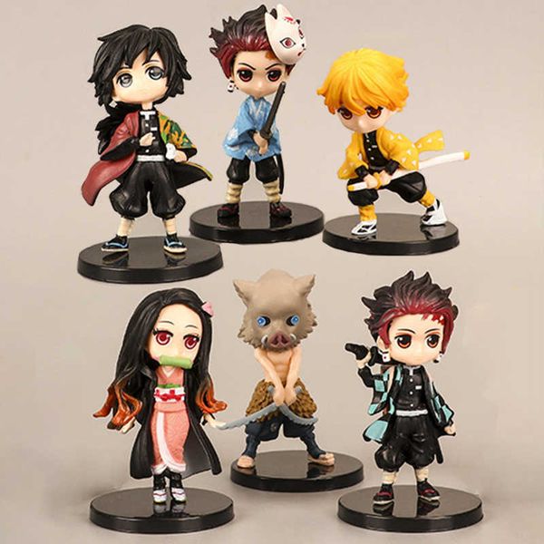 huiya01 6pcs/set anime demon slayer kimetsu no yaiba zenitsu tanjirou giyuu inosuke kyoujurou action figure model figurine doll kid toys q07
huiya01 6pcs/set anime demon slayer kimetsu no yaiba zenitsu tanjirou giyuu inosuke kyoujurou action figure model figurine doll kid toys q07