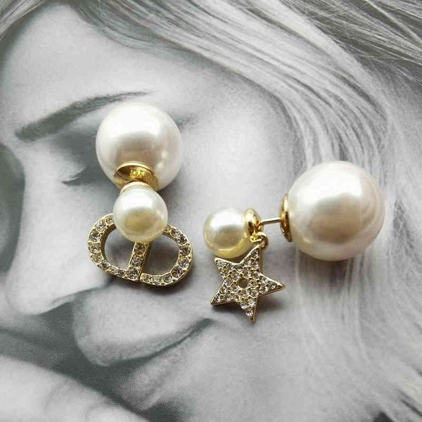 2022 factory wholesale new version light luxury high sense letters full of drill small fragrance asymmetric front and rear pearl earrings, Golden
2022 factory wholesale new version light luxury high sense letters full of drill small fragrance asymmetric front and rear pearl earrings, Golden
