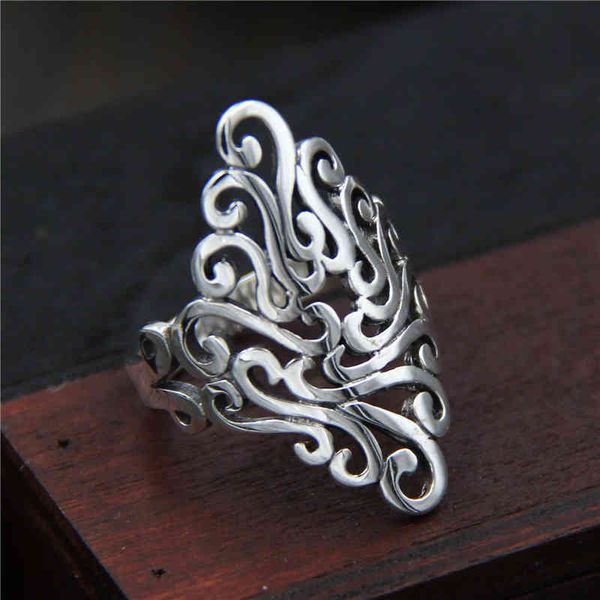 band rings finger silver qi jewelry s925 sterling hollow exaggerated wide face women's thai food
band rings finger silver qi jewelry s925 sterling hollow exaggerated wide face women's thai food