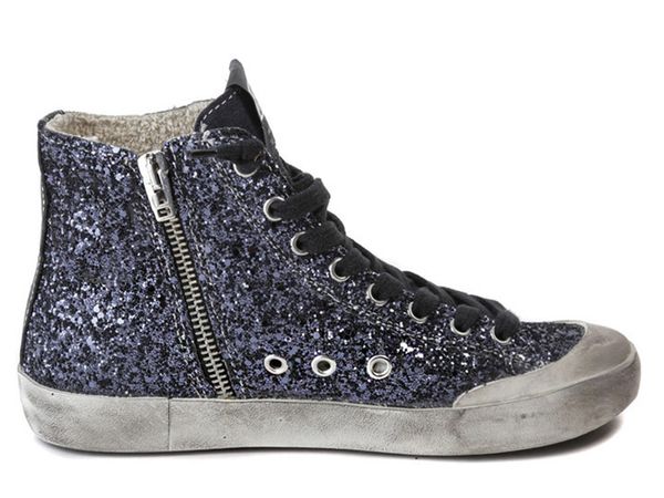 casual shoes version designer italian handmade retro sneakers francy fabric embroidered with glitter and leather star space glitter, Black 
casual shoes version designer italian handmade retro sneakers francy fabric embroidered with glitter and leather star space glitter, Black