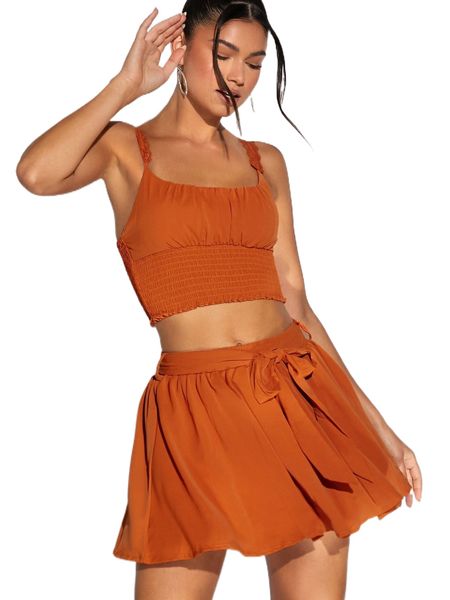 bae contrast lace ruched bust shirred cami & shorts i9jb#, White 
bae contrast lace ruched bust shirred cami & shorts i9jb#, White
