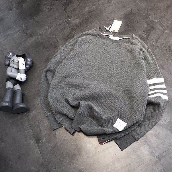 house high round neck sweater men's and women's pullover yarn dyed four bar loose coat, Black
house high round neck sweater men's and women's pullover yarn dyed four bar loose coat, Black