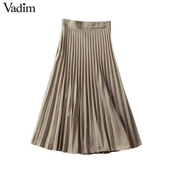 women elegant plaid midi pleated skirt side zipper high waist female retro mid calf skirts mujer ba794 y200326, Black
women elegant plaid midi pleated skirt side zipper high waist female retro mid calf skirts mujer ba794 y200326, Black