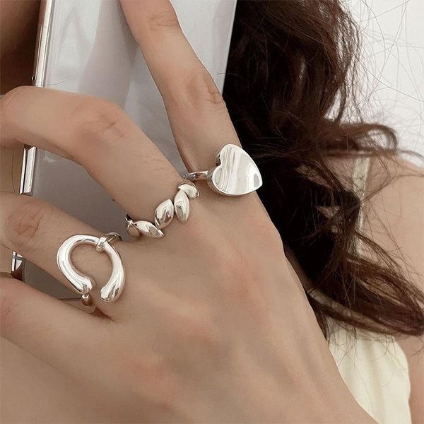 cluster rings 925 silver for women trendy geometric irregular open ring simple style adjustable fine jewelry gift party, Golden;silver
cluster rings 925 silver for women trendy geometric irregular open ring simple style adjustable fine jewelry gift party, Golden;silver